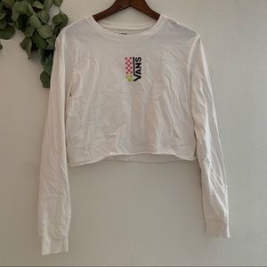 Small vans white long sleeve